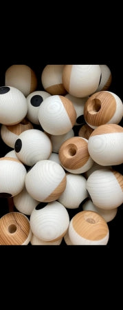 Okendama NEO Tama Only - Crafted European wood Ash Milky White 玉のみ