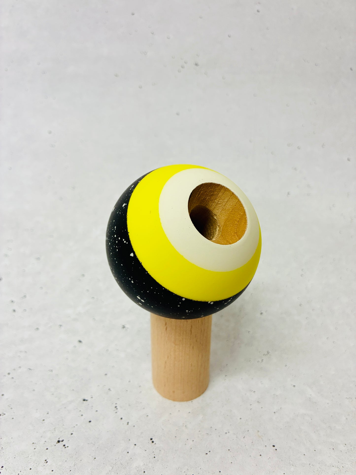 Okendama REVO TAMA only - Maple - Splatter Black (Yellow/White)