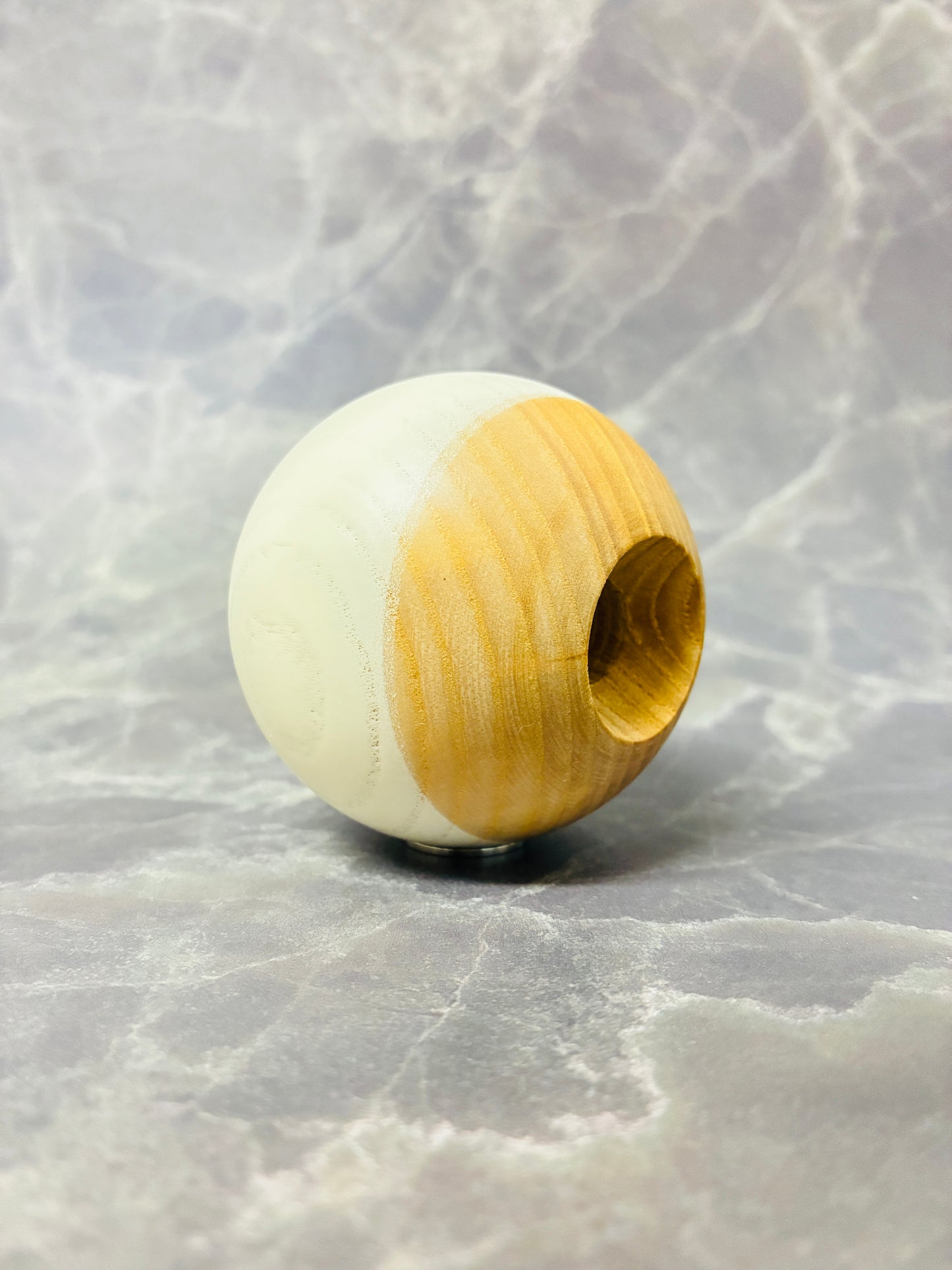 Okendama NEO Tama Only - Crafted European wood Ash Milky White 玉のみ