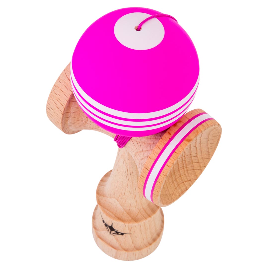 KENDAMA USA Kaizen Kendama ジェット シェイプ トリプル スプリット ピンクホワイト