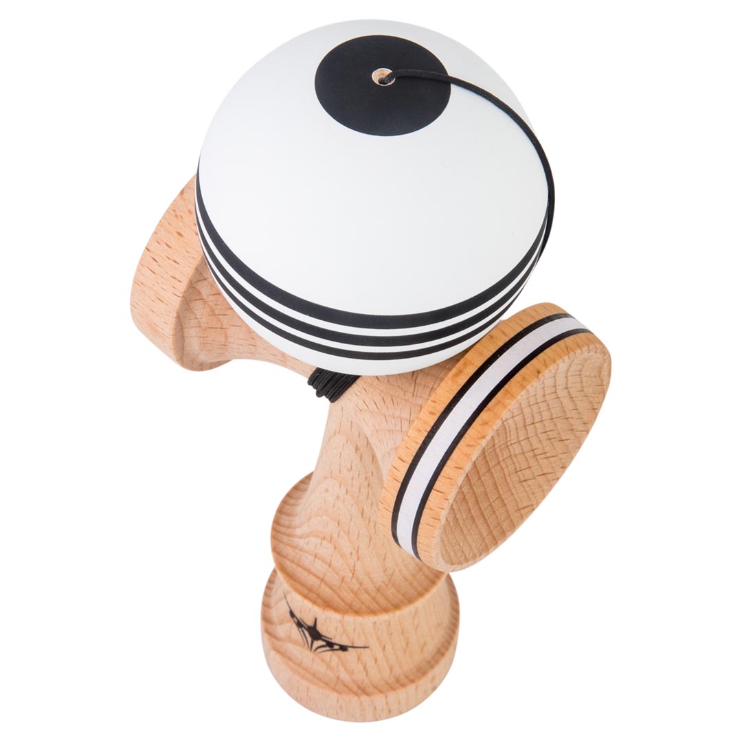 KENDAMA USA Kaizen Kendama ジェット シェイプ トリプル スプリット ホワイトブラック