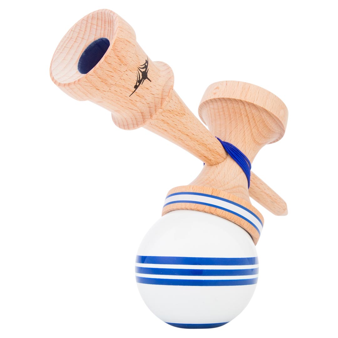 KENDAMA USA Kaizen Kendama ジェット シェイプ トリプル スプリット ホワイトブルー