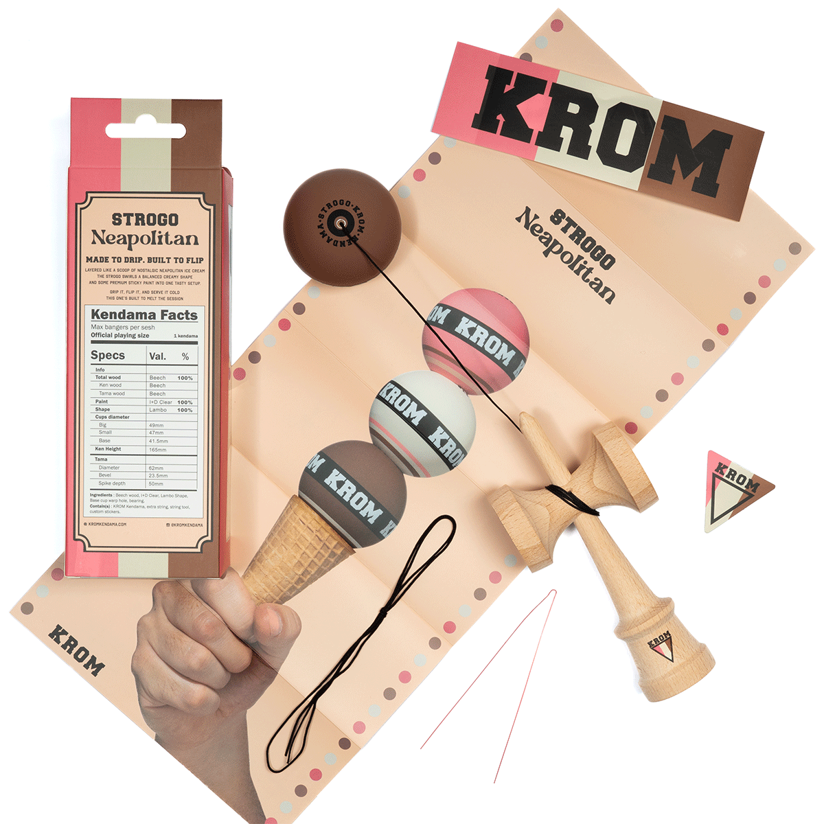 KROM STROGO Neapolitan CHOCOLATE