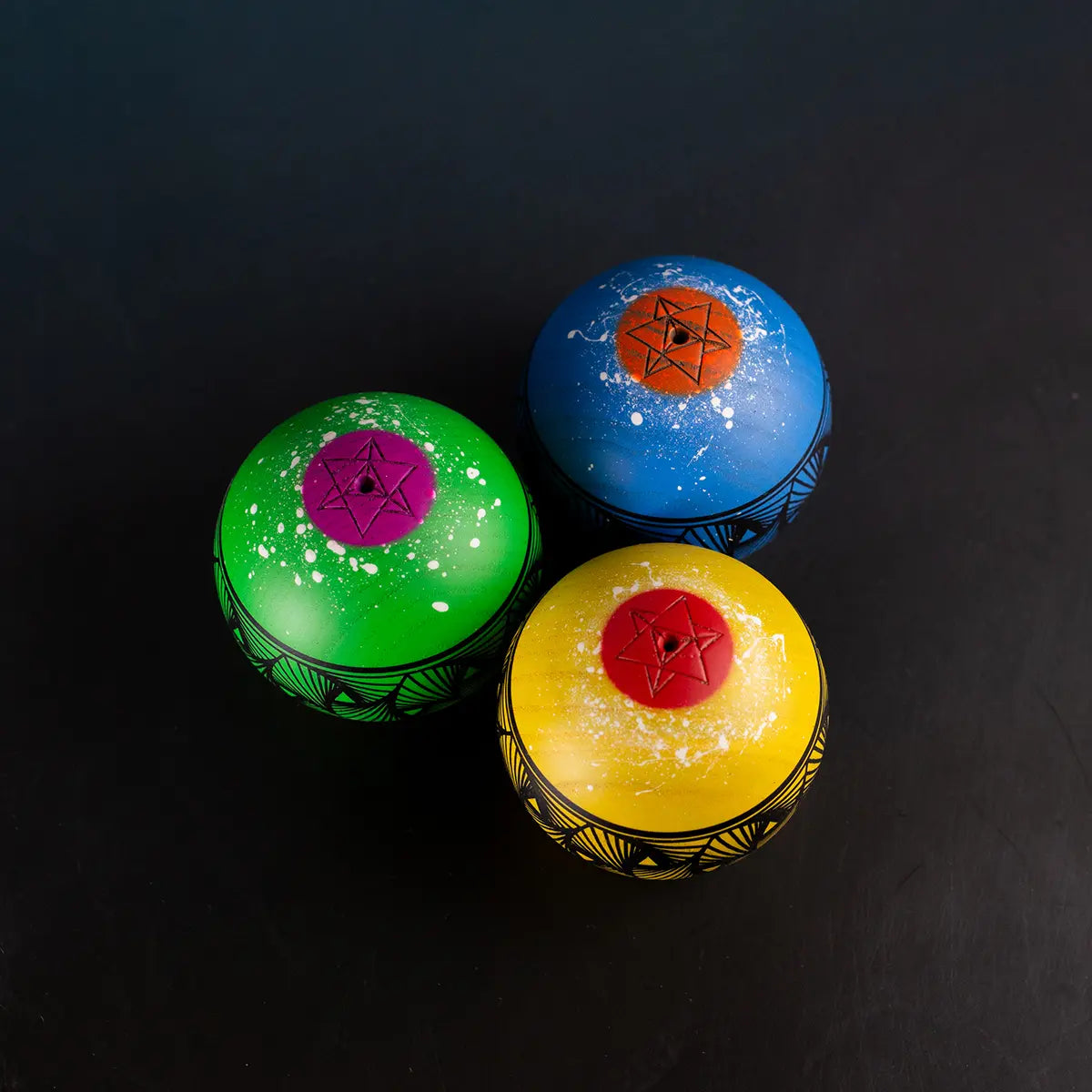 KENDAMA ISRAEL Green/Purple Faded TETRAH TAMA ONLY