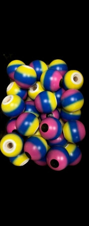 Okendama NEO TAMA only - Maple - FADE Blue / Yellow-Pink 玉のみ