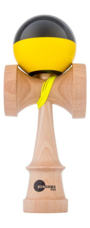 KENDAMA USA Kaizen Kendama ジェット シェイプ ハーフスプリット イエロー／ブラック