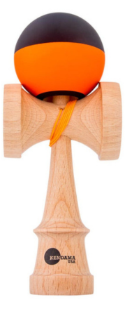 KENDAMA USA Kaizen Kendama ジェット シェイプ ハーフスプリット ブラック/オレンジ