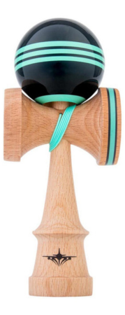 KENDAMA USA Kaizen Kendama ジェット シェイプ トリプルストライプ ブラック/ミント