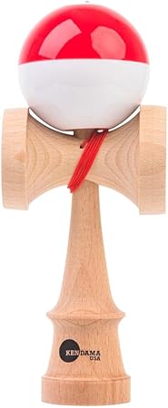 KENDAMA USA Kaizen Kendama ジェット シェイプ ハーフスプリット レッド