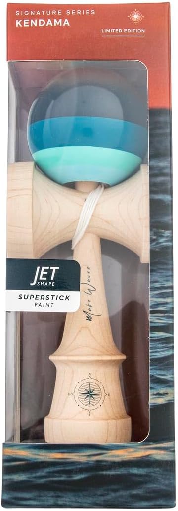 けん玉 KENDAMAUSA Kaizen Kendama ジェット シェイプ KUSA X Make Waves コラボモデル 改善 けん玉 JET Shape スーパースティックペイント