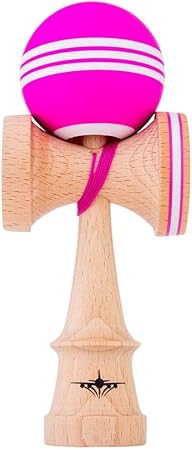 KENDAMA USA Kaizen Kendama ジェット シェイプ トリプル スプリット ピンクホワイト