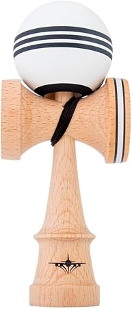 KENDAMA USA Kaizen Kendama ジェット シェイプ トリプル スプリット ホワイトブラック