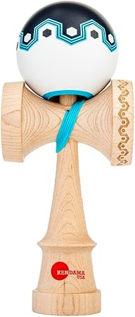 KENDAMA USA Kaizen Kendama ルナシェイプ オリガミ ブラックブルーホワイト