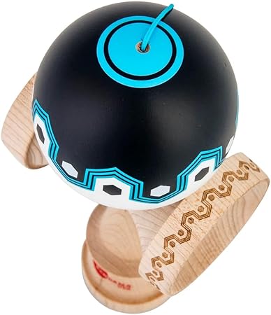 KENDAMA USA Kaizen Kendama ルナシェイプ オリガミ ブラックブルーホワイト