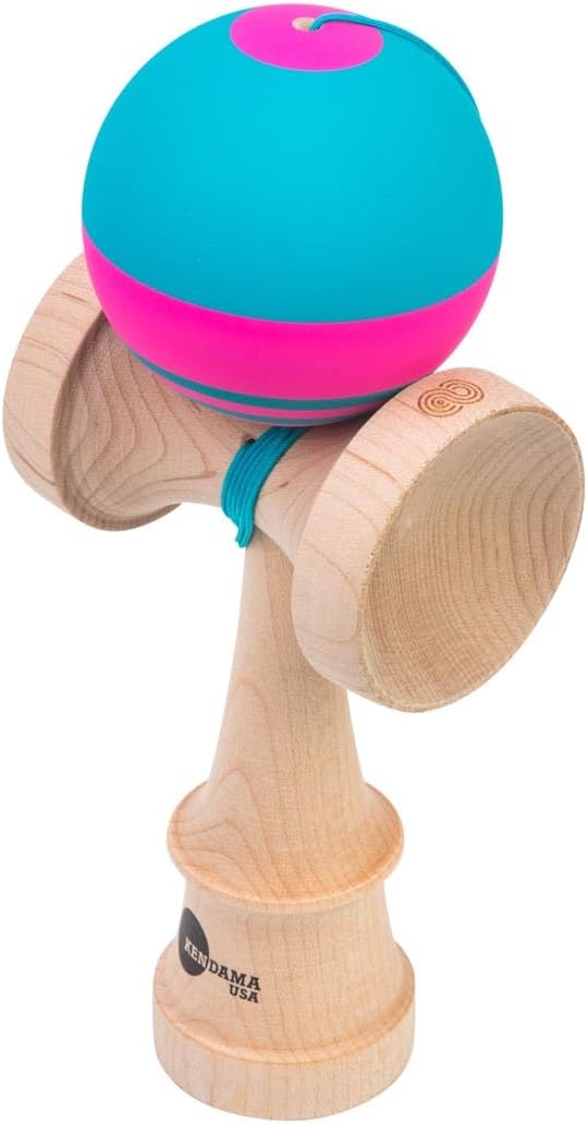 けん玉 KENDAMAUSA Kaizen Kendama スペシャリティー ジェット シェイプ トレーサー ピンク／ブルー Helix JET754 改善 けん玉 Kaizen Tracer Jet Shape Helix