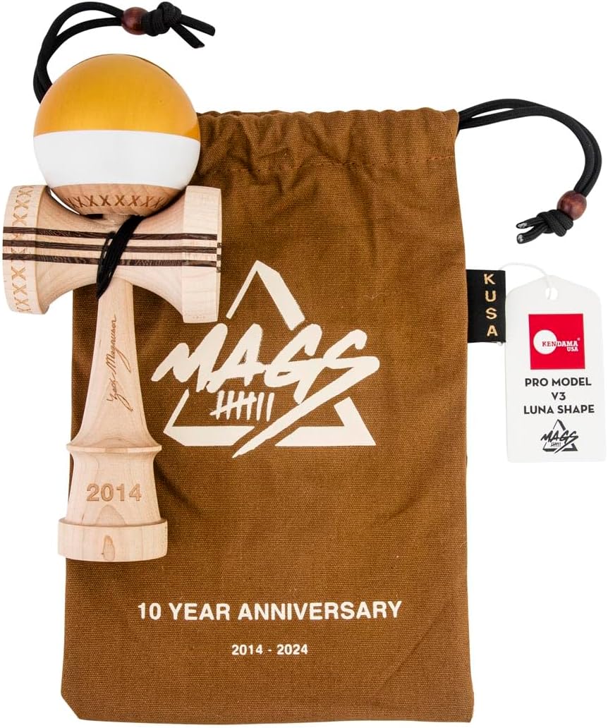 けん玉 KENDAMAUSA ザック・マグナソン プロモデル 10周年記念モデル PRO533 シルクペイントモデル 改善 けん玉 Zach Magnuson Pro Model v3 Luna Shape 10Year