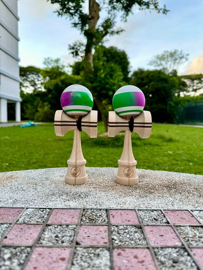 Cereal Kendama Jonny Mod - Green/Purp Ascent 2 Shape 送料無料