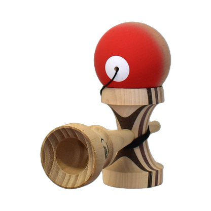 Cereal Kendama Red snow cone Rethink Shape  Beech Cloud+ Clear