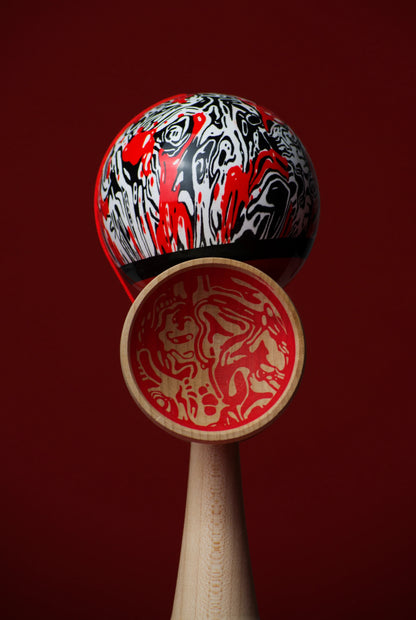 Okendama Dusk Series - Red Tales - ZERO1 shape, SHTICK paint