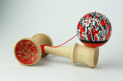 Okendama Dusk Series - Red Tales - ZERO1 shape, SHTICK paint