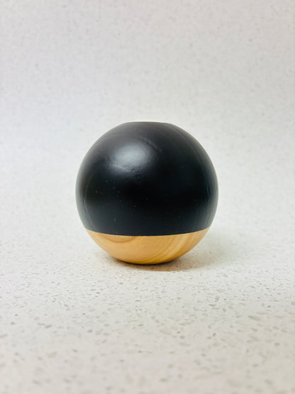Okendama NEO Tama Only - Crafted European wood  Ash Black Jet 玉のみ