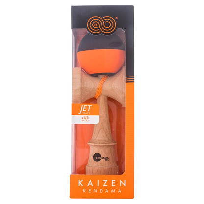 KENDAMA USA Kaizen Kendama Jet Shape Half Split Black/Orange