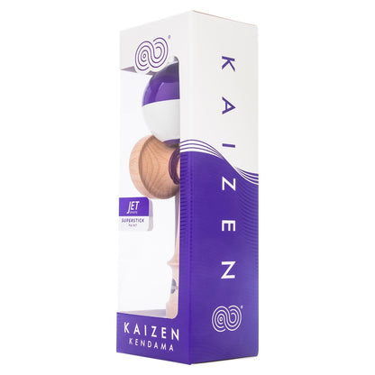 KENDAMA USA Kaizen Kendama Jet Shape Half Split Purple