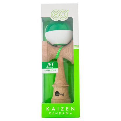 KENDAMA USA Kaizen Kendama ジェット シェイプ ハーフスプリット グリーン