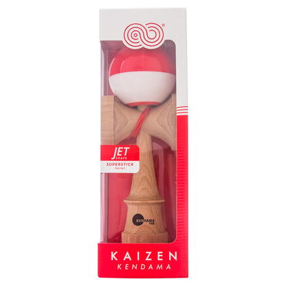 KENDAMA USA Kaizen Kendama ジェット シェイプ ハーフスプリット レッド