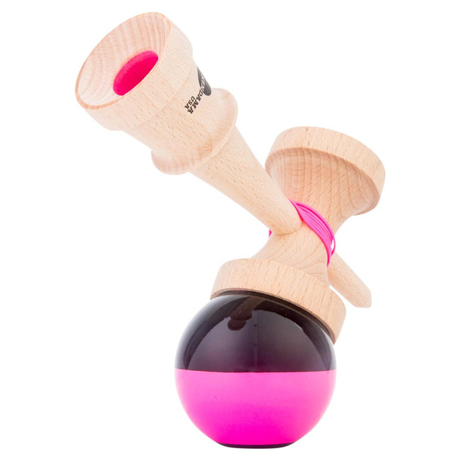 KENDAMA USA Kaizen Kendama ジェット シェイプ ハーフスプリット ピンク／ブラック