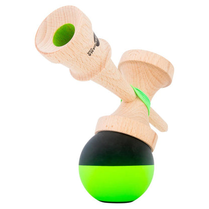 KENDAMA USA Kaizen Kendama ジェット シェイプ ハーフスプリット ブラック/グリーン