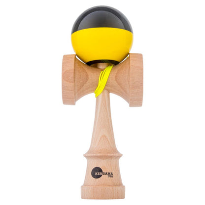 KENDAMA USA Kaizen Kendama ジェット シェイプ ハーフスプリット イエロー／ブラック