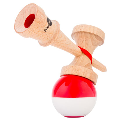 KENDAMA USA Kaizen Kendama ジェット シェイプ ハーフスプリット レッド