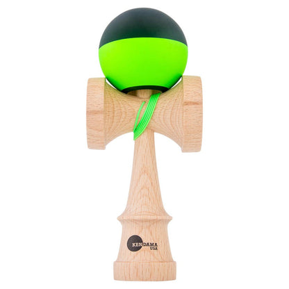 KENDAMA USA Kaizen Kendama ジェット シェイプ ハーフスプリット ブラック/グリーン