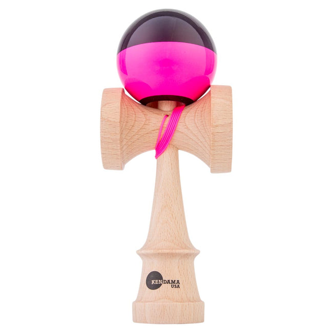 KENDAMA USA Kaizen Kendama ジェット シェイプ ハーフスプリット ピンク／ブラック