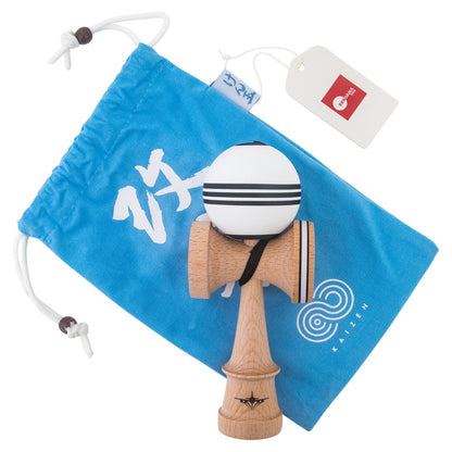 KENDAMA USA Kaizen Kendama ジェット シェイプ トリプル スプリット ホワイトブラック