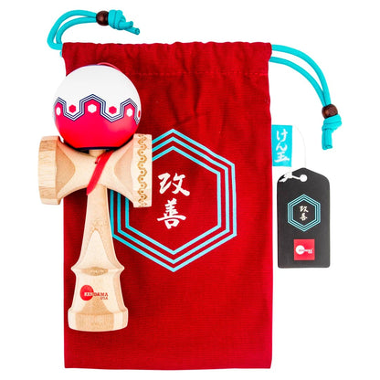 KENDAMA USA Kaizen Kendama ジェットシェイプ オリガミ ホワイトレッド