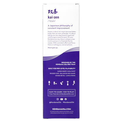 KENDAMA USA Kaizen Kendama Jet Shape Half Split Purple