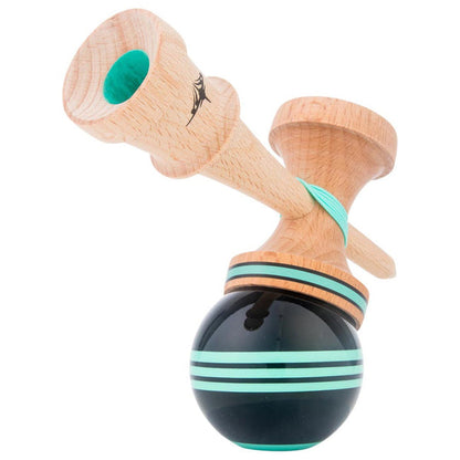 KENDAMA USA Kaizen Kendama ジェット シェイプ トリプルストライプ ブラック/ミント