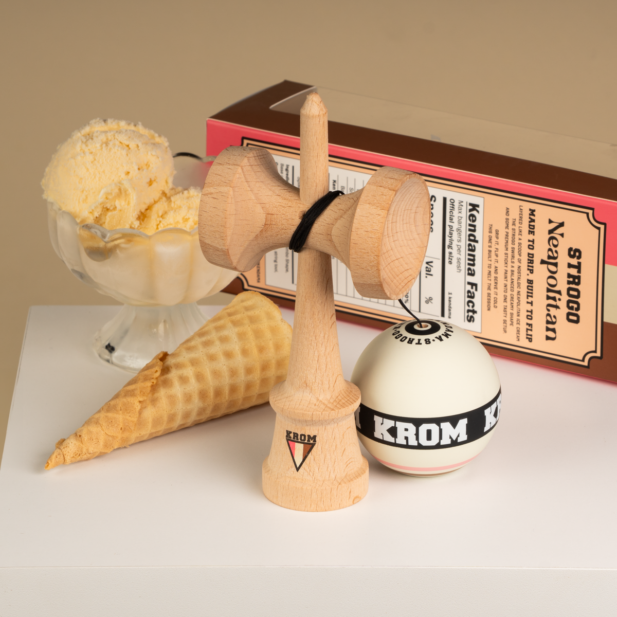 KROM STROGO Neapolitan VANILLA