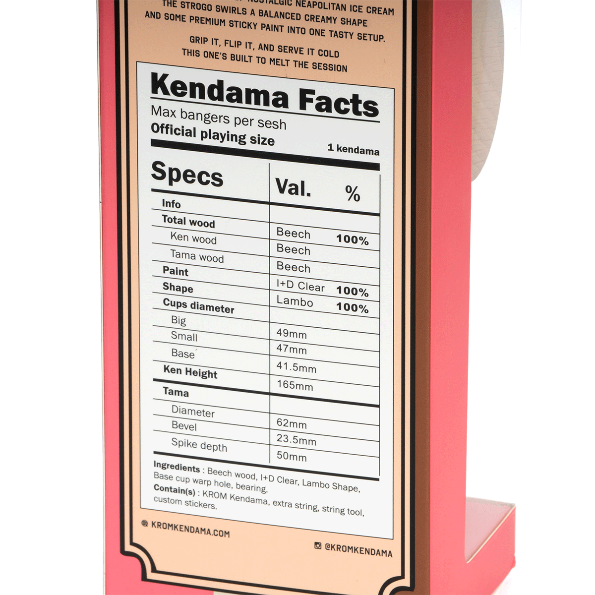 KROM STROGO Neapolitan VANILLA