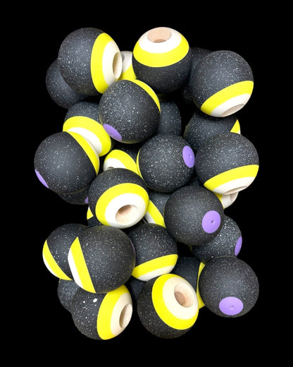 Okendama REVO TAMA only - Maple - Splatter Black (Yellow/White)