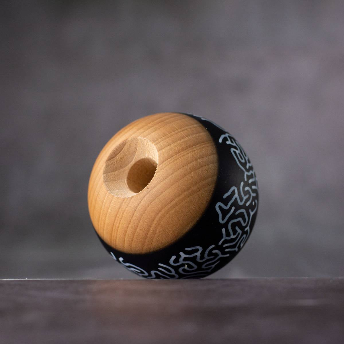 KENDAMA ISRAEL BLACK MAGMA – RHINO CLEAR TAMA ONLY
