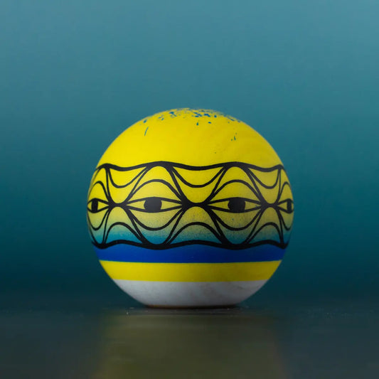 KENDAMA ISRAEL  All Seeing Eyes – Blue/Yellow TAMA ONLY