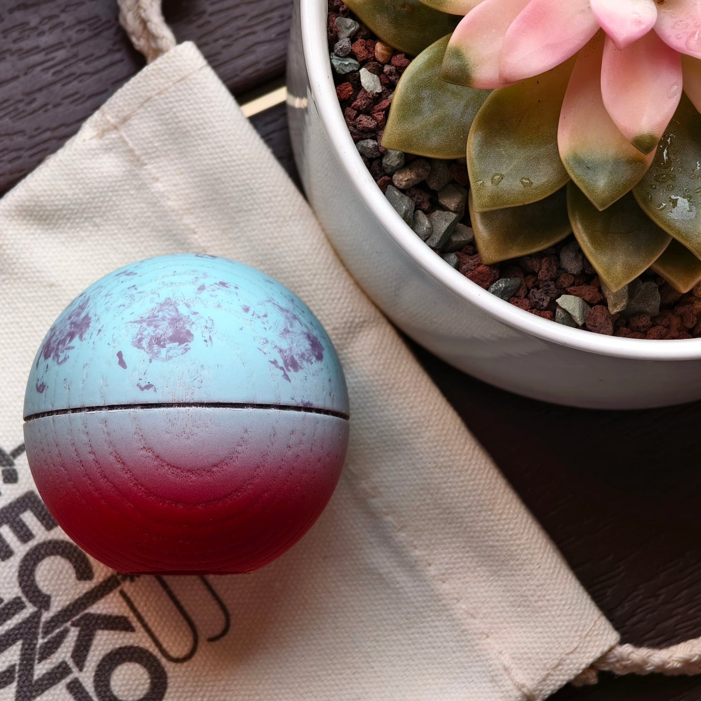 Winner kendama GECKO Crimson-Blue Planet Tama only Maple