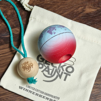 Winner kendama GECKO Crimson-Blue Planet Tama only Maple